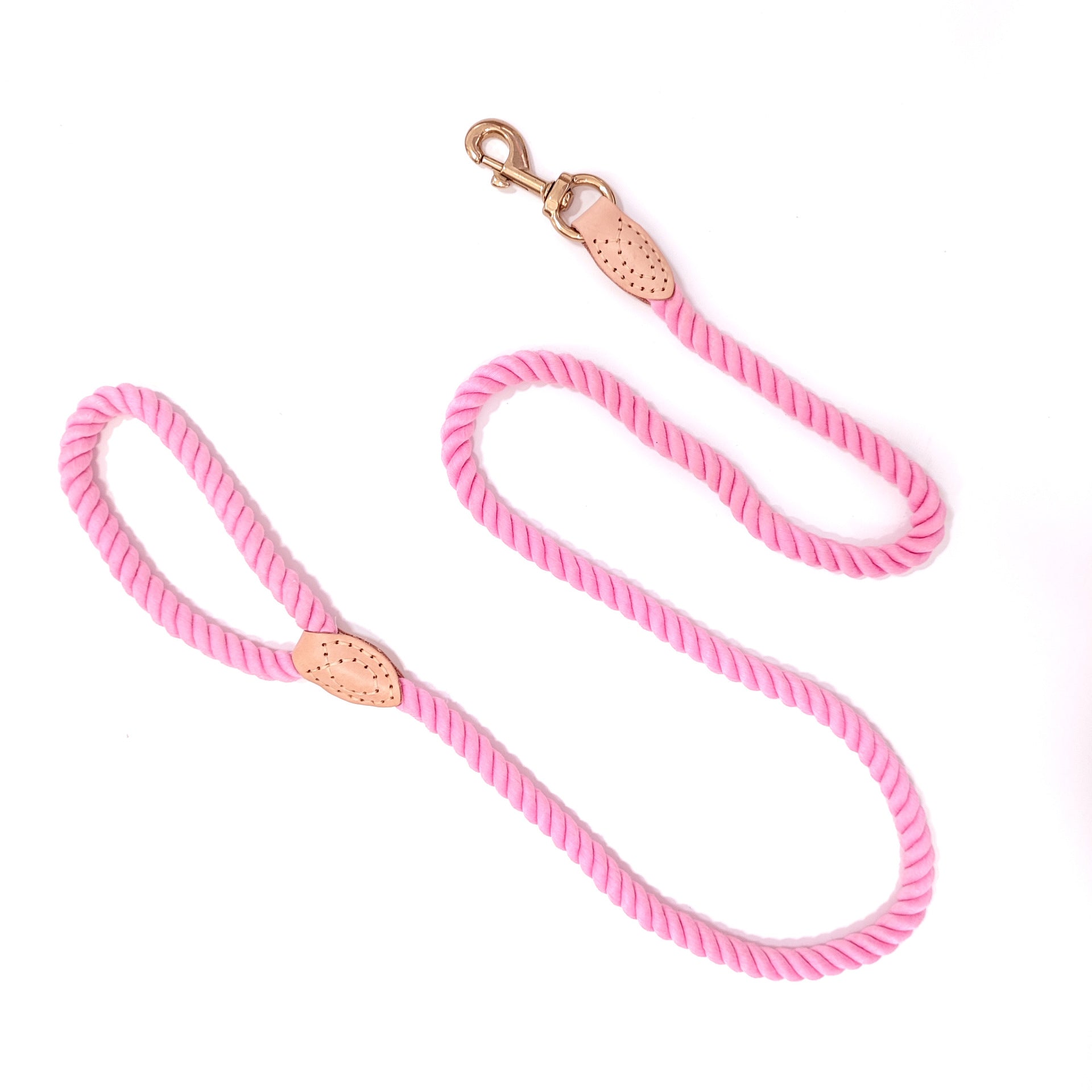 Handmade Cotton Braided Dog Leash with Copper Hook