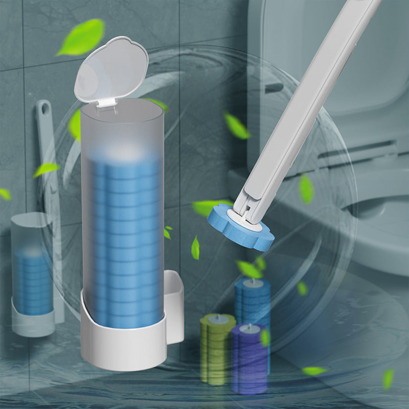 Disposable toilet brush