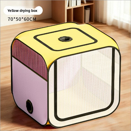 Portable Pet Drying Box with Hair Dryer