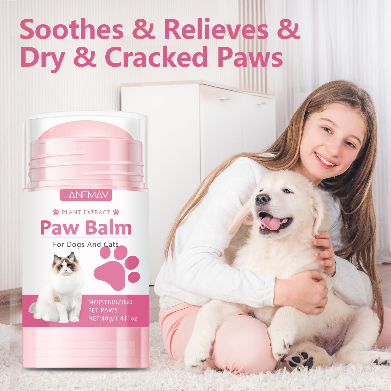 Pet Paw Protection and Moisturizing Stick