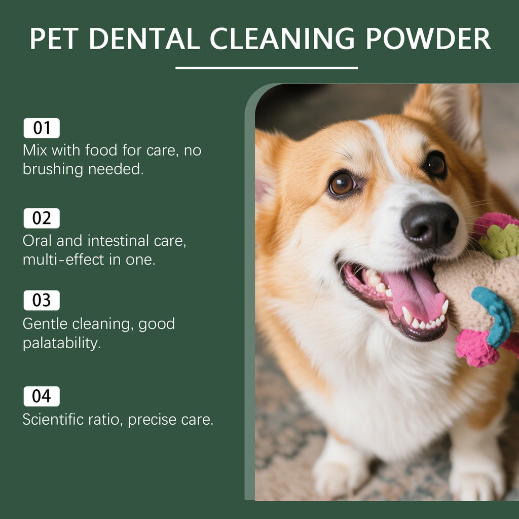 Pet Teeth Cleaning Powder for Cats and Dogs