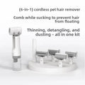Wireless Pet Grooming Vacuum Comb