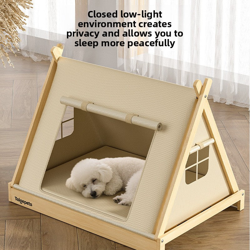 Small Dog Kennel Tent with Four-Season Mat