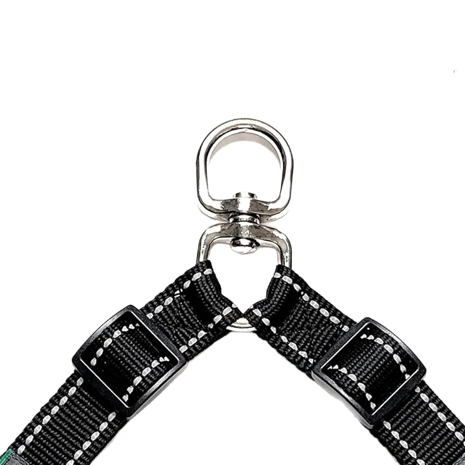 Adjustable Reflective Dual Pet Leash with Metal Buckles