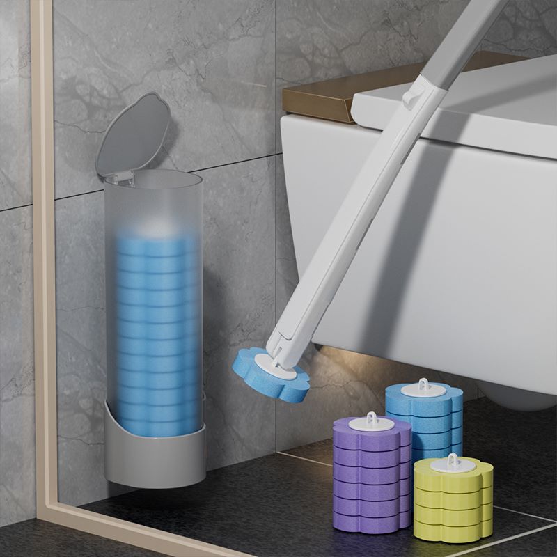 Disposable toilet brush