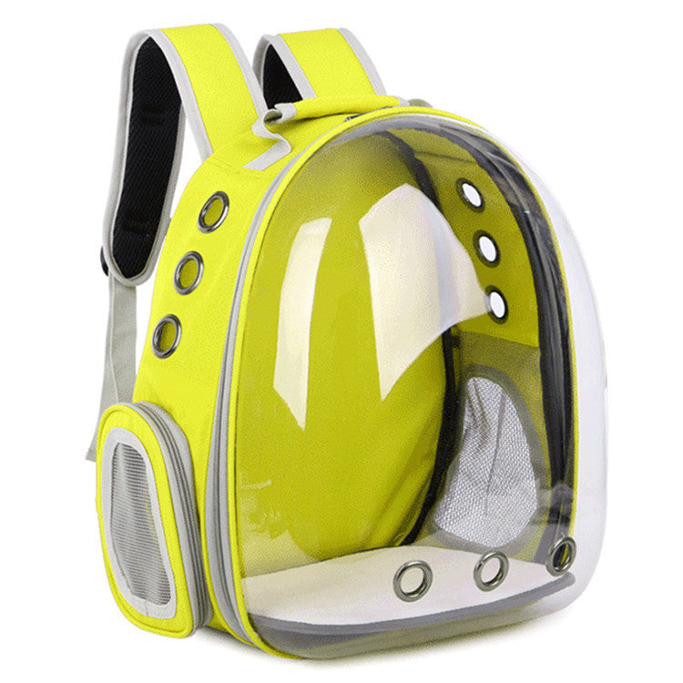 Portable Transparent Pet Backpack with Side Door
