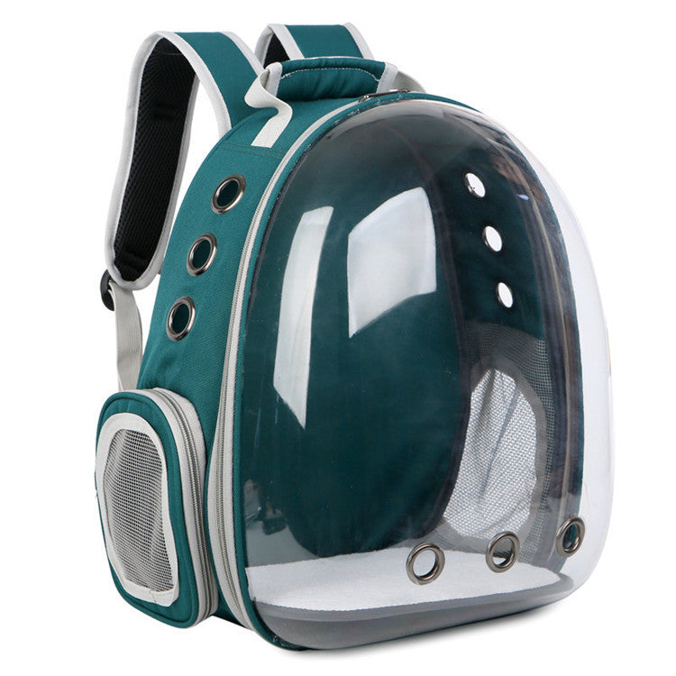 Portable Transparent Pet Backpack with Side Door