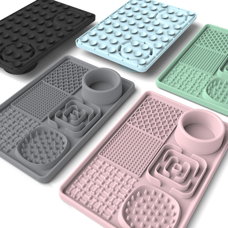 Silicone Pet Licking Mat Slow Feeder with Suction Cups