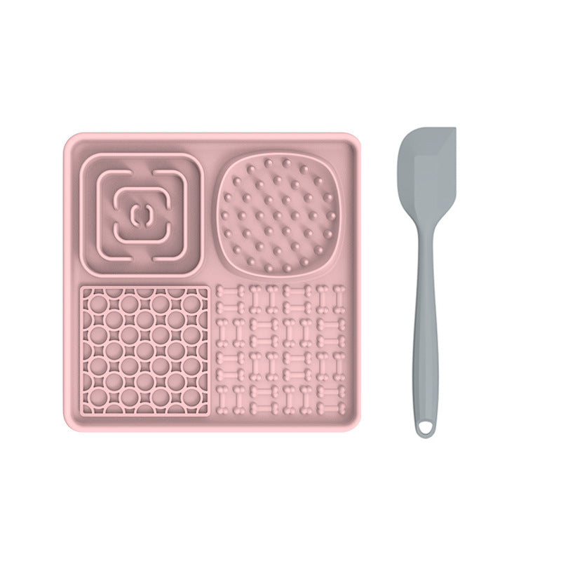 Silicone Pet Licking Mat Slow Feeder with Suction Cups