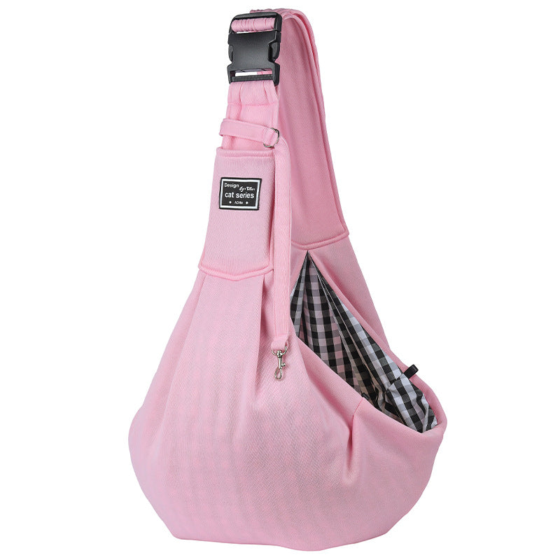 Single shoulder out portable pet bag