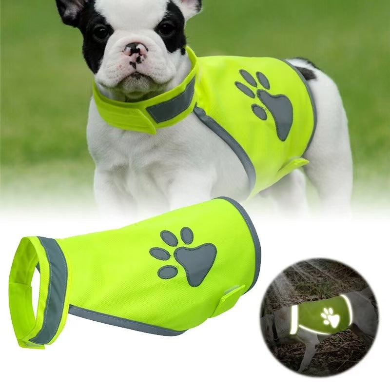 Reflective Dog Safety Vest with Embroidered Design