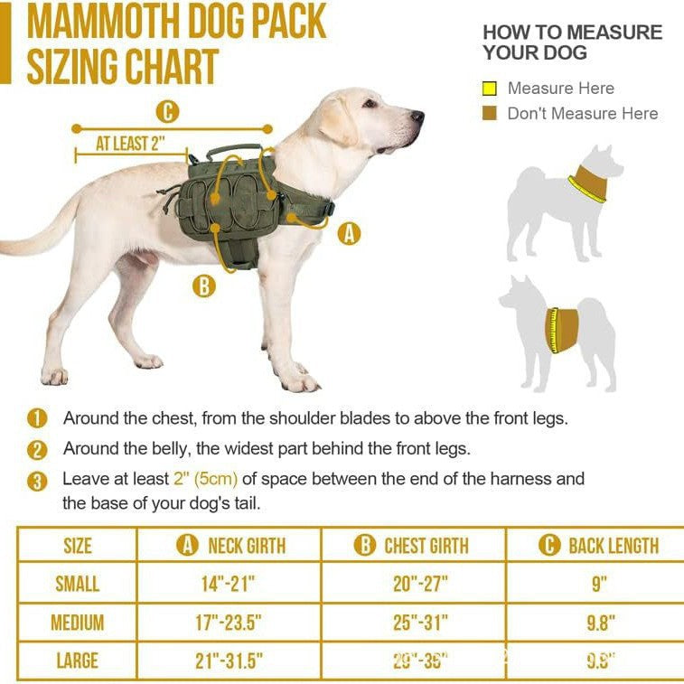 Nylon Dog Tactical Harness for Medium Large Dogs