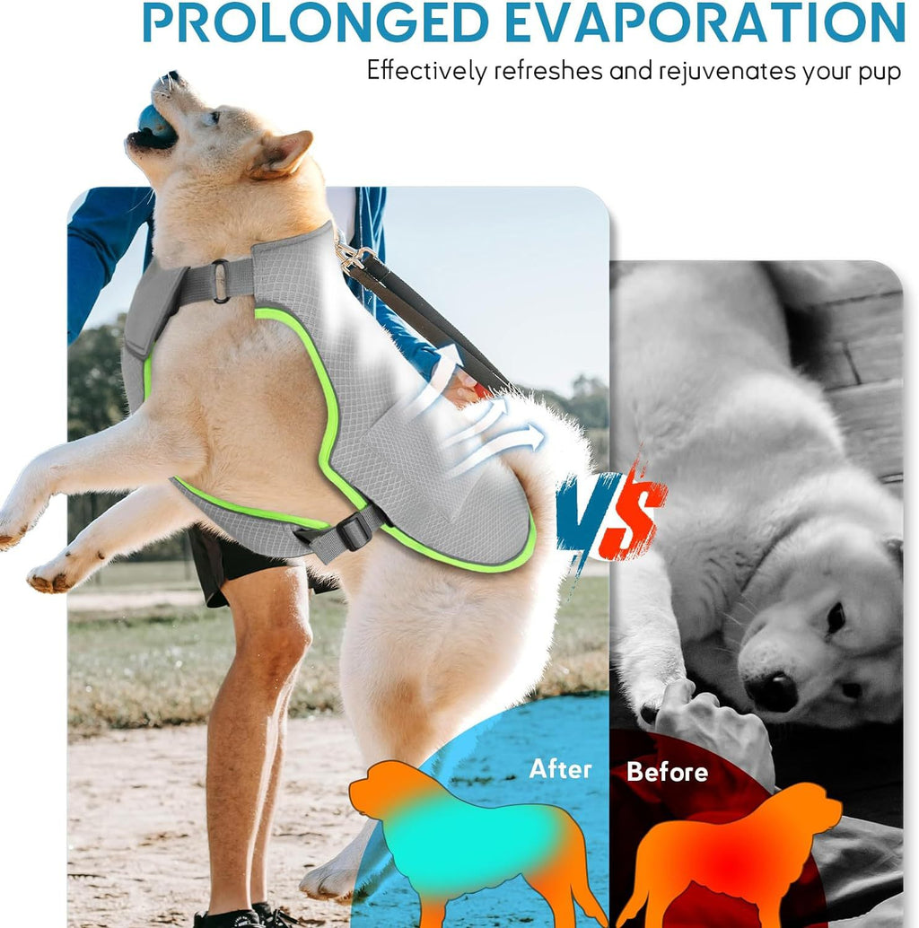 Adjustable Pet Cooling Vest with Ice Packs
