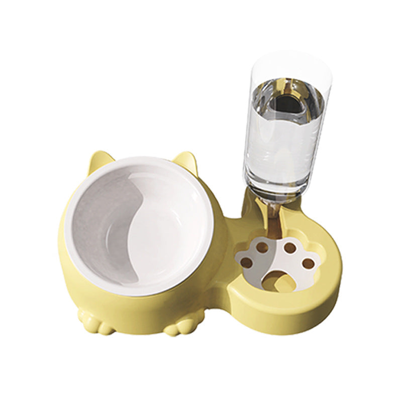 Double-bowl pet food bowl