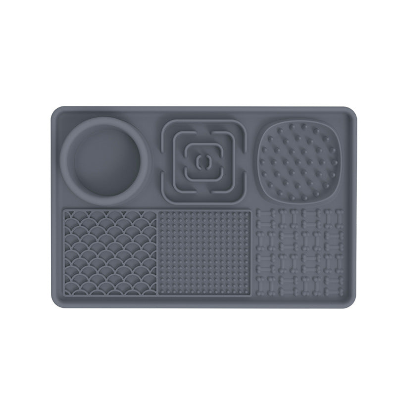 Silicone Pet Licking Mat Slow Feeder with Suction Cups