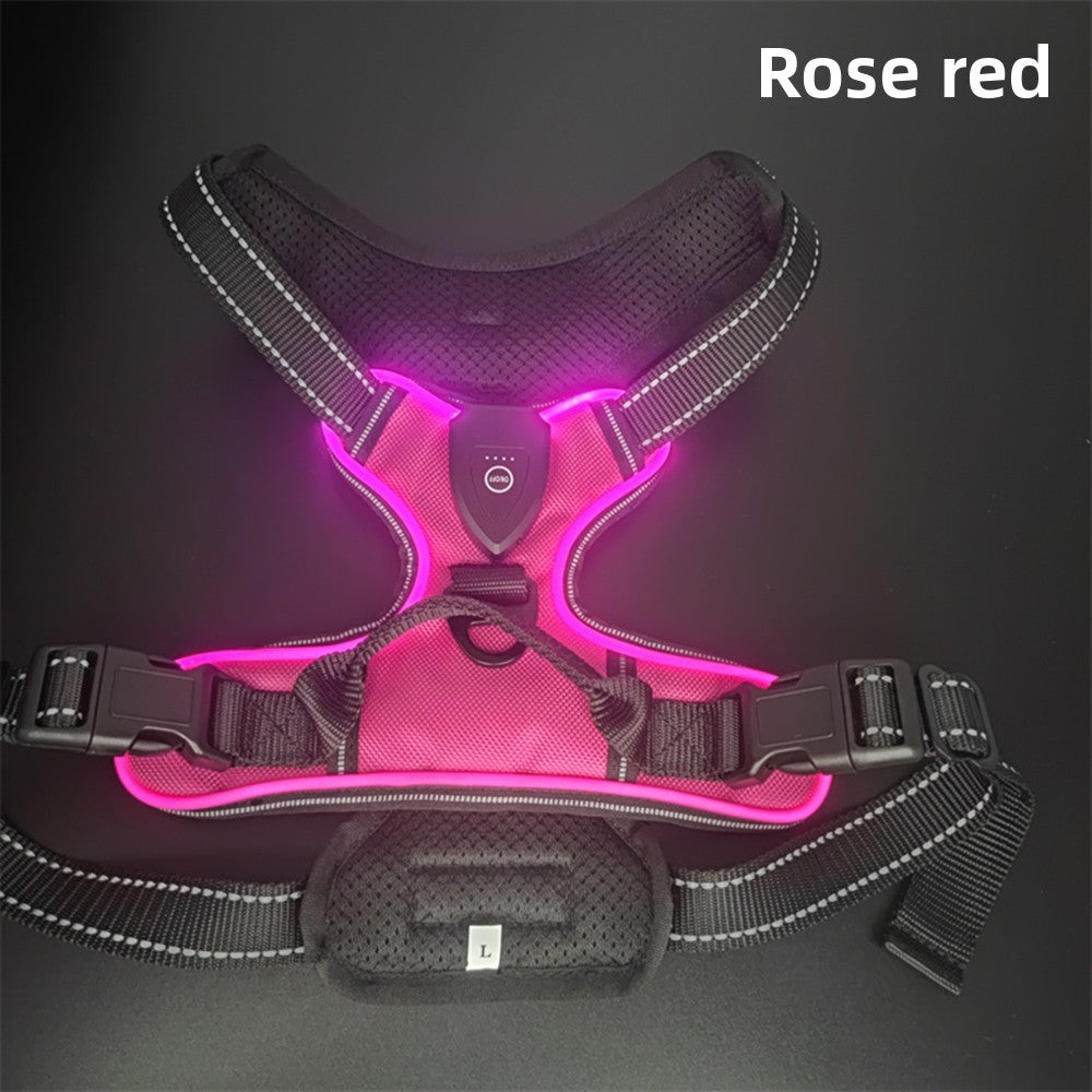 LED Luminous Pet Chest Strap Night