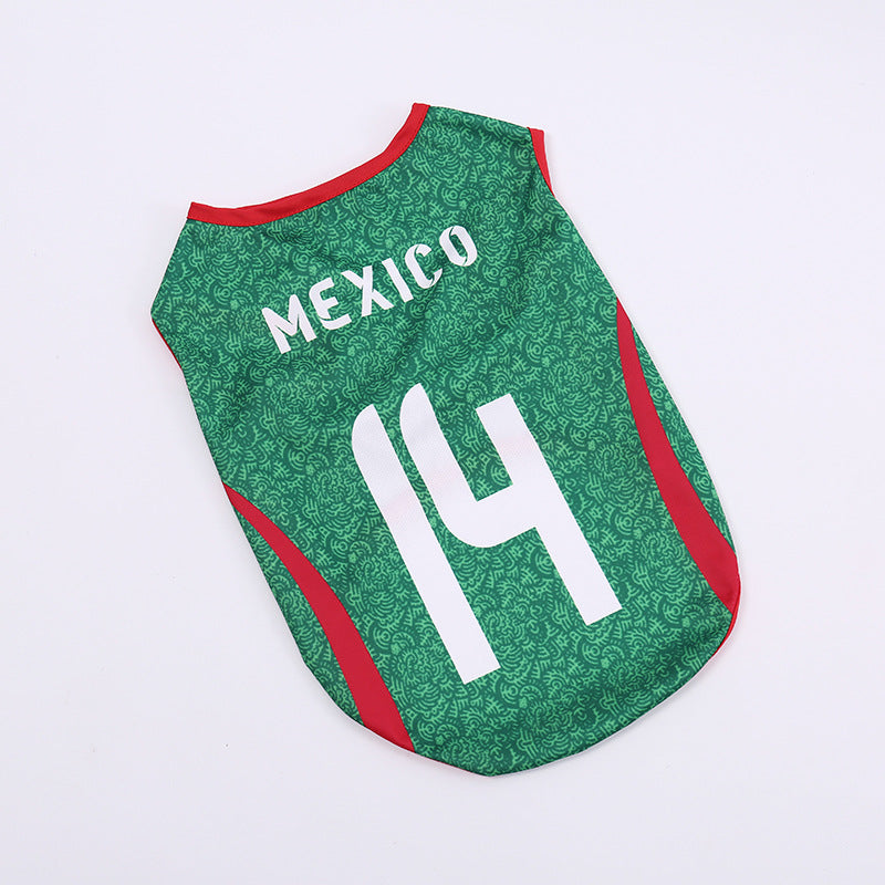 Football Team Pet Dog Vest