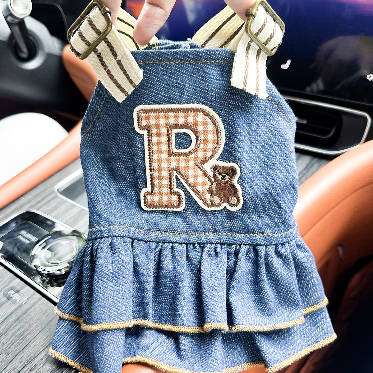 Cute Denim Pet Skirt