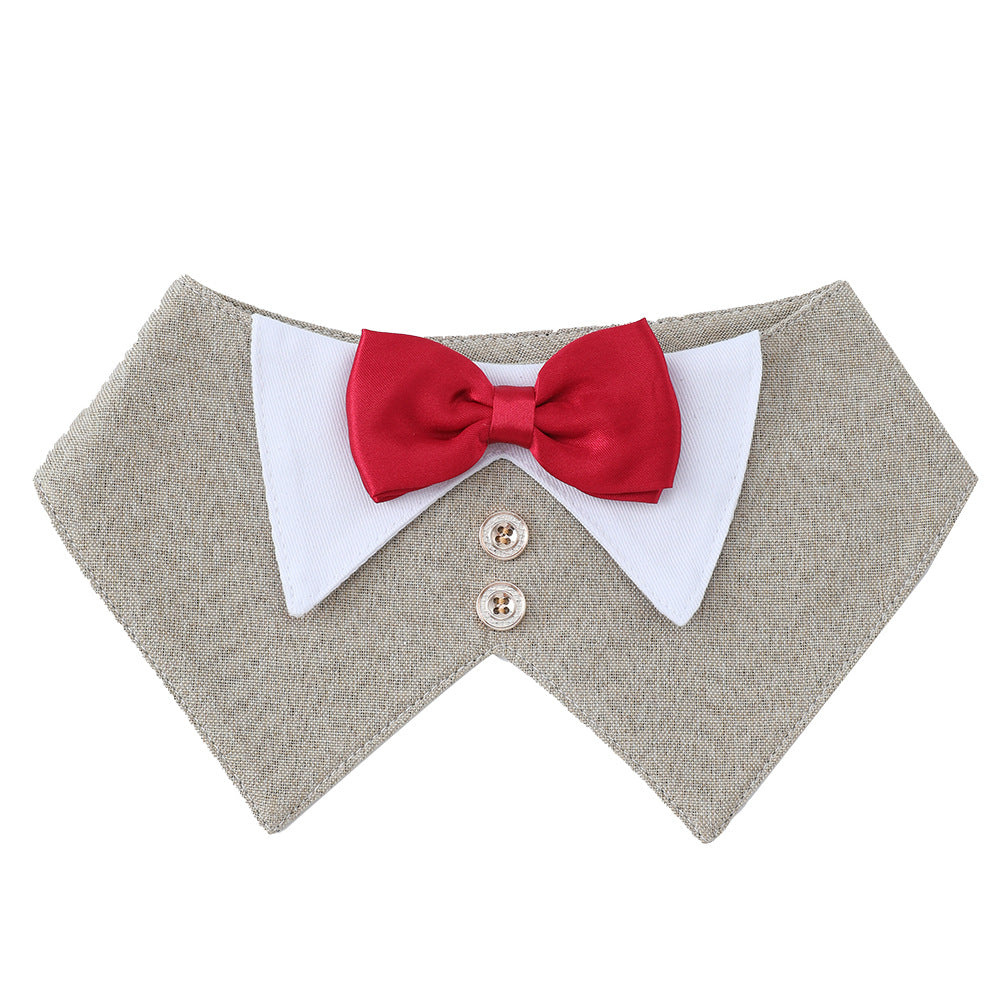 Pet Dog Tuxedo Vest with Bow Tie