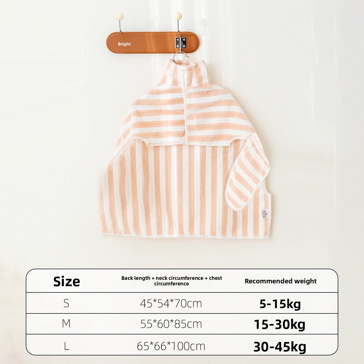 Disposable Absorbent Pet Bathrobe for Dogs and Cats