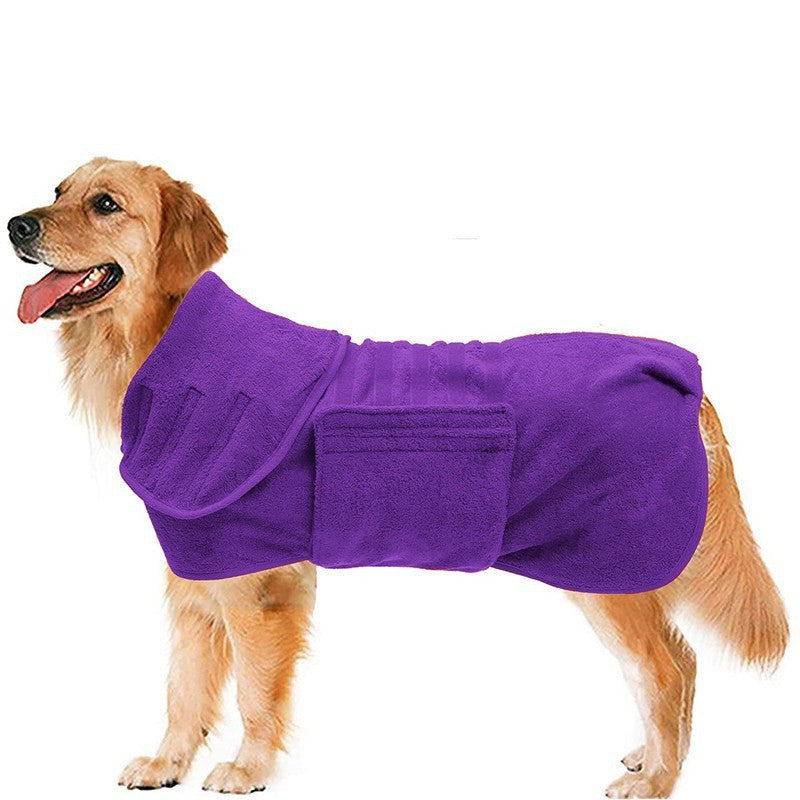 Pet bathrobe
