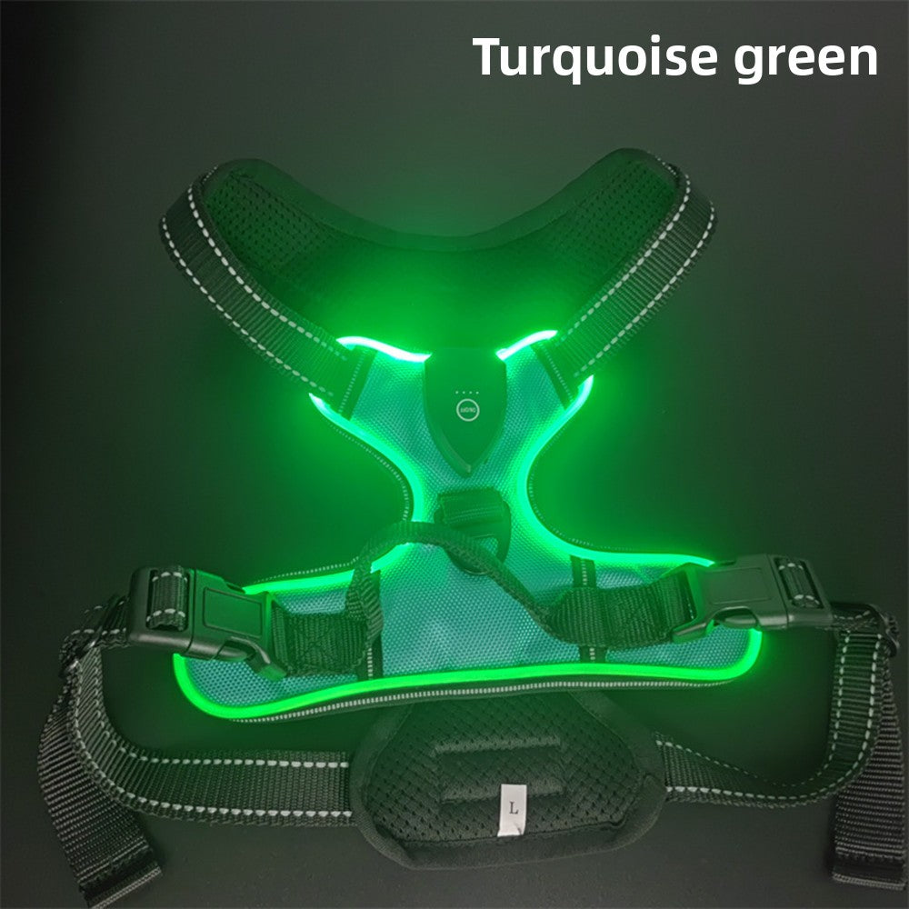 LED Luminous Pet Chest Strap Night