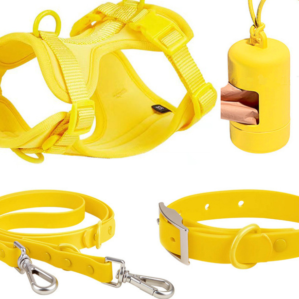 Adjustable Dog Harness with Leash and Collar Set
