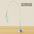 Rotating Suaser Cup Cat Teaser Wand with Feather Attachments