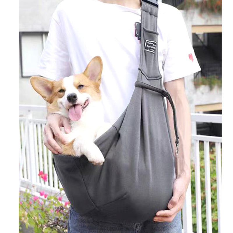 Single shoulder out portable pet bag