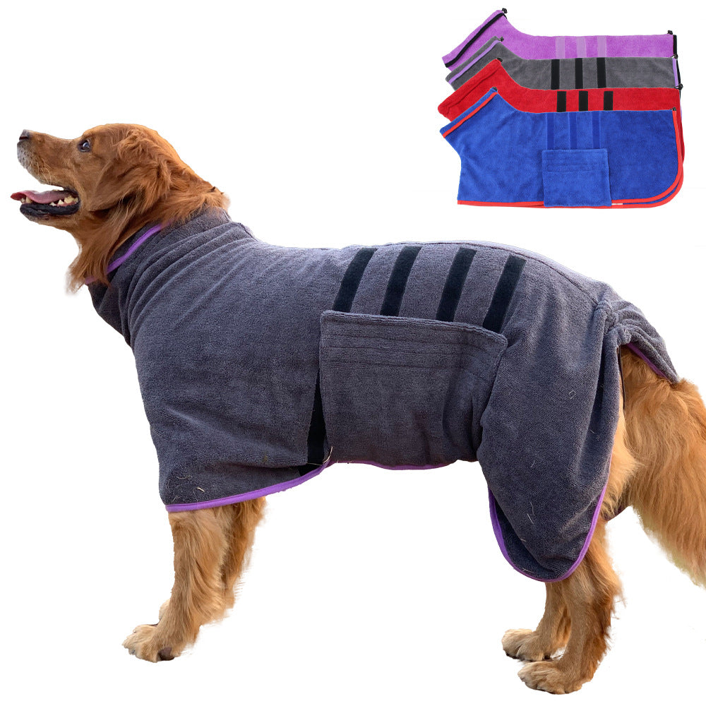 Microfiber Pet Bathrobe for Dogs