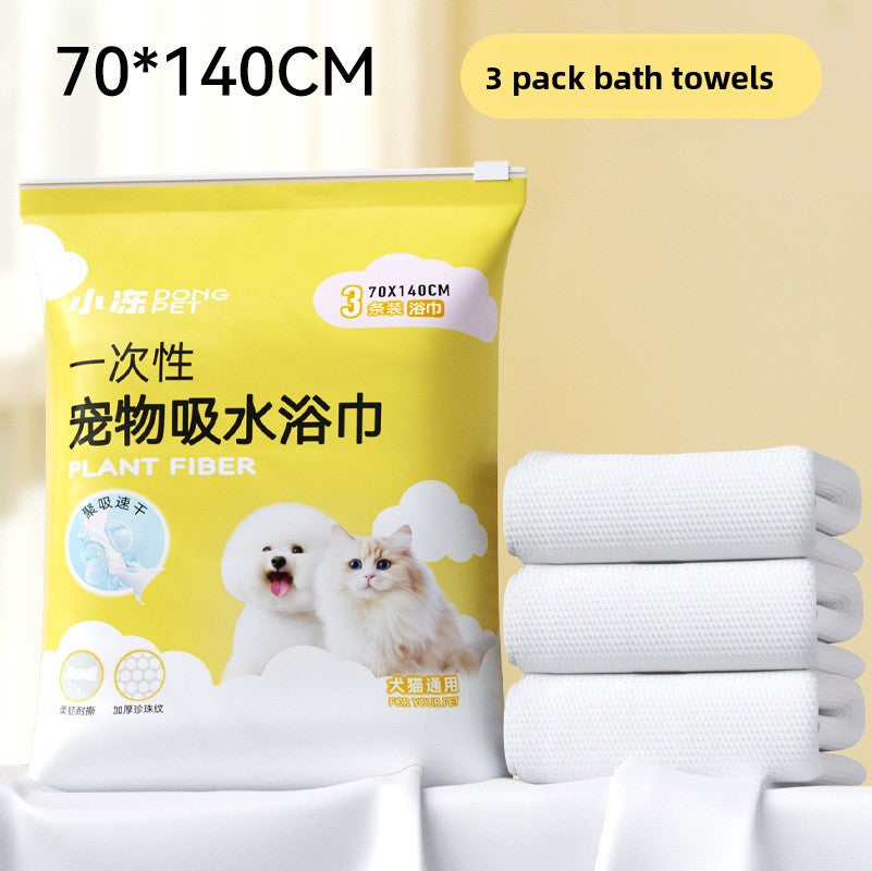 Disposable Absorbent Pet Bathrobe for Dogs and Cats