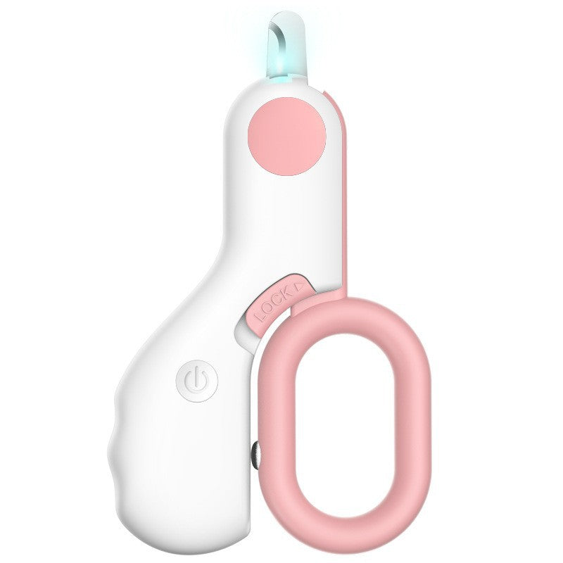 LED Pet Nail Clippers with Light Stainless Steel Trimmer for Dogs and Cats