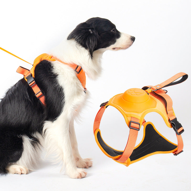 Retractable Vest-Style Dog Harness Leash