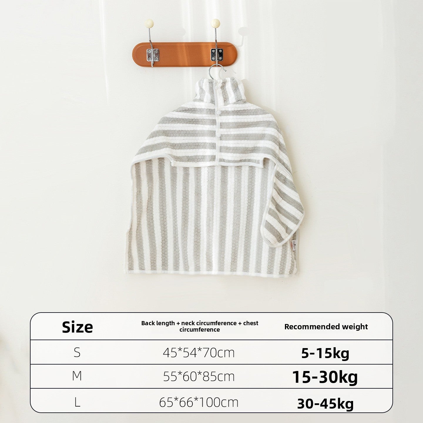 Disposable Absorbent Pet Bathrobe for Dogs and Cats