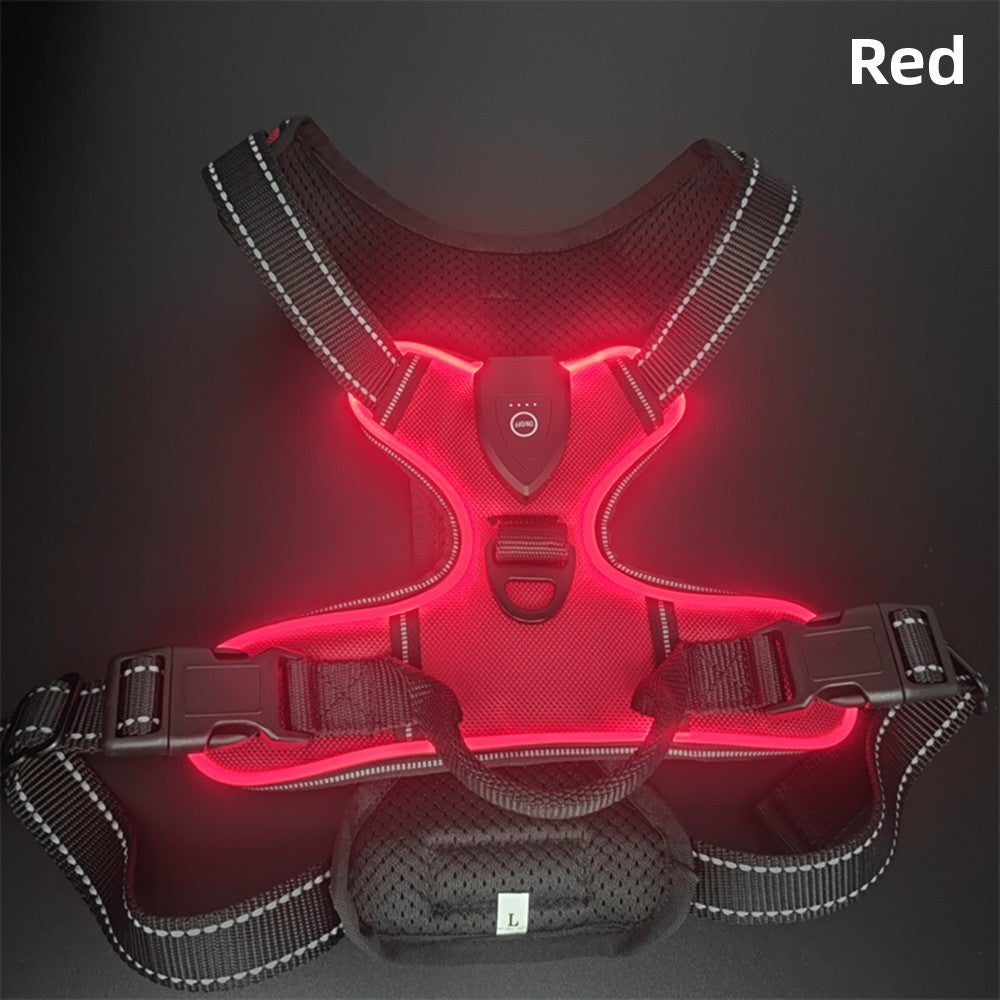 LED Luminous Pet Chest Strap Night