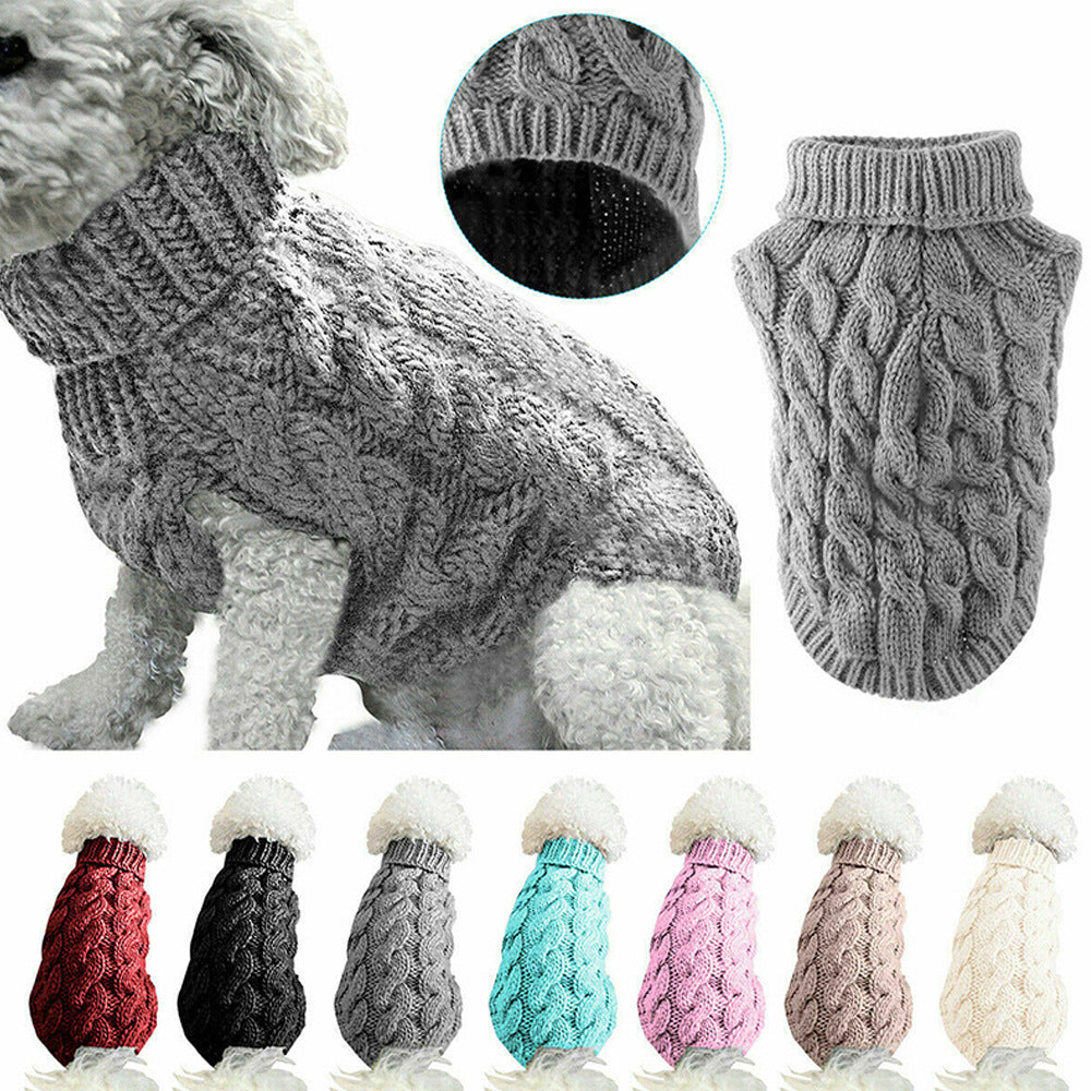 Pet dog knitted sweater