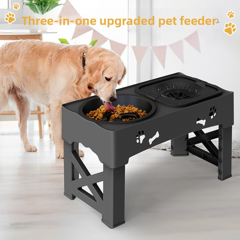Adjustable Stainless Steel Pet Dog Bowl