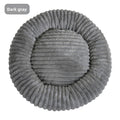 Round Plush Pet Bed Donut Cushion