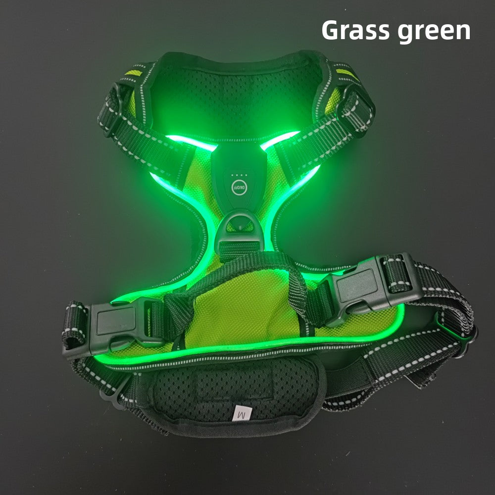 LED Luminous Pet Chest Strap Night