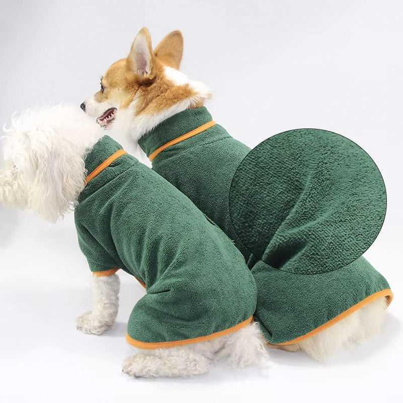 Absorbent Quick-Dry Dog Bathrobe Wrap