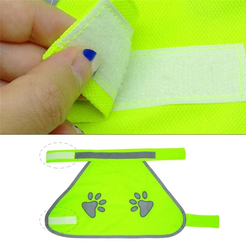 Reflective Dog Safety Vest with Embroidered Design