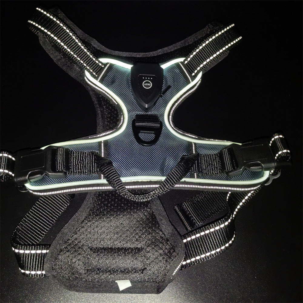 LED Luminous Pet Chest Strap Night