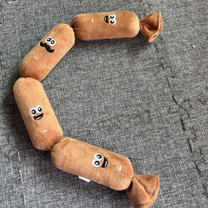 Plush Squeaking Sausage Dog Toy
