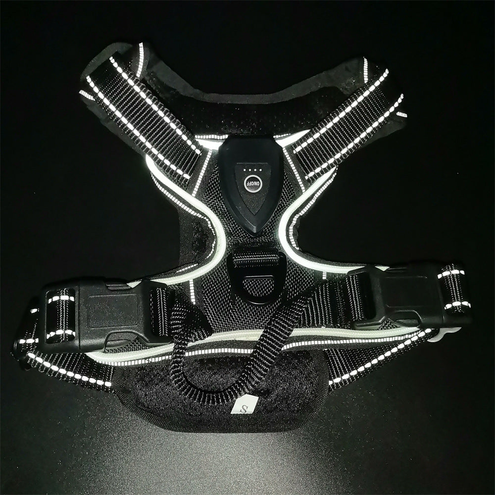 LED Luminous Pet Chest Strap Night