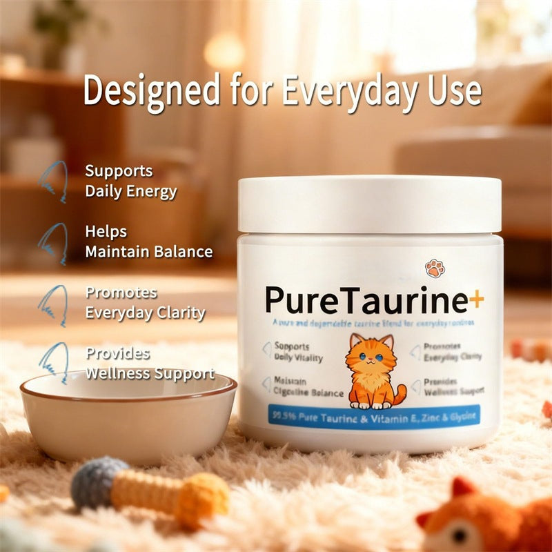 Taurine for Cats Taurine Powder Supplement Cat Body Care Agent