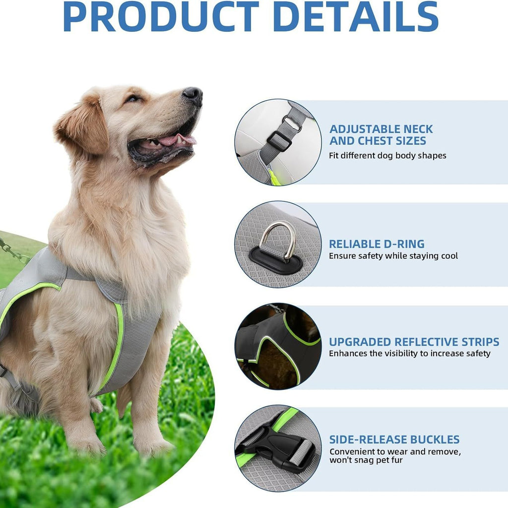 Adjustable Pet Cooling Vest with Ice Packs