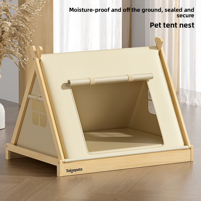 Small Dog Kennel Tent with Four-Season Mat