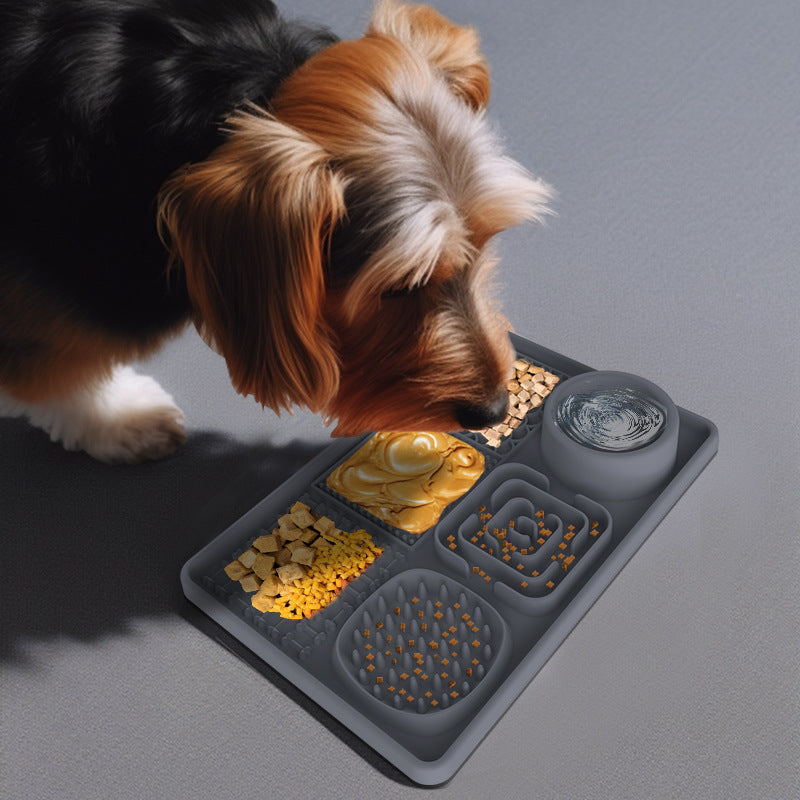 Silicone Pet Licking Mat Slow Feeder with Suction Cups