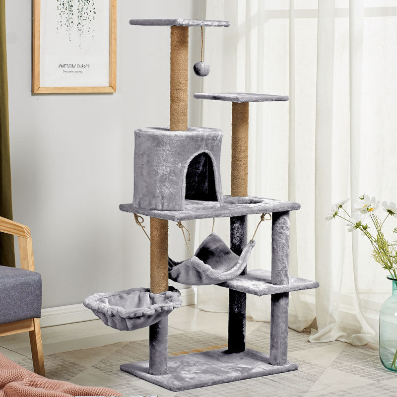 Cat Climbing Tree with Hammock