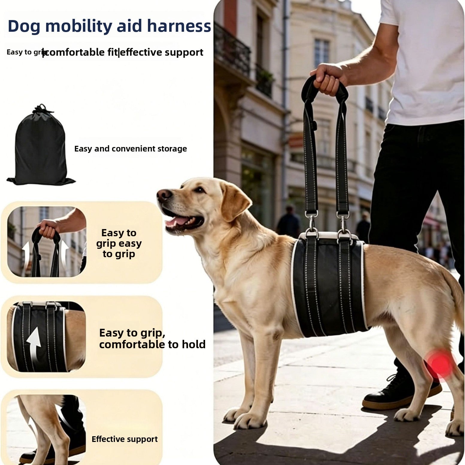Pet Dog Rear Leg Injury Recovery Support Harness